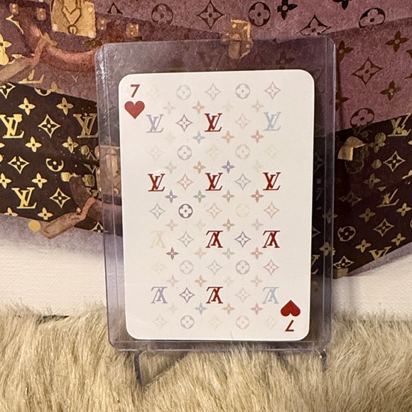 Louis Vuitton Card with Red and Multicolor Logo with COA - Picture 1 of 4